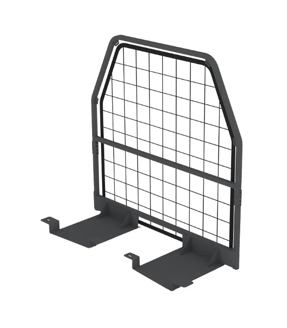 02T408KP – MASTERACK Bulkhead Divider, Full Bulkhead With Mesh Black Steel